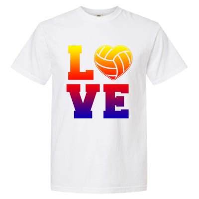 Love Volleyball Cute Gift Garment-Dyed Heavyweight T-Shirt