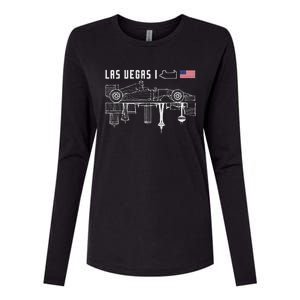 Las Vegas Circuit Us America Formula Racing Race Car Lovers Womens Cotton Relaxed Long Sleeve T-Shirt