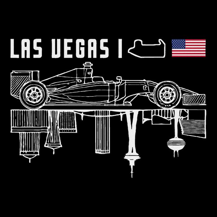 Las Vegas Circuit Us America Formula Racing Race Car Lovers Cooling Performance Crew T-Shirt