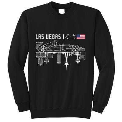 Las Vegas Circuit Us America Formula Racing Race Car Lovers Sweatshirt