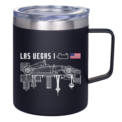 Las Vegas Circuit Us America Formula Racing Race Car Lovers 12oz Stainless Steel Coffee Mug