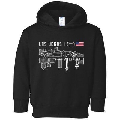 Las Vegas Circuit Us America Formula Racing Race Car Lovers Toddler Hoodie