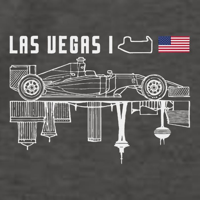 Las Vegas Circuit Us America Formula Racing Race Car Lovers Vector Backpack