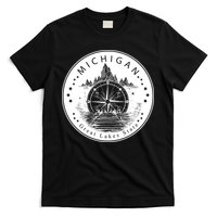 Lake View Compass Michigan Logo T-Shirt