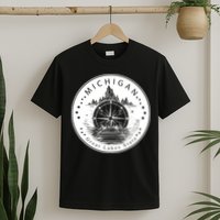 Lake View Compass Michigan Logo T-Shirt