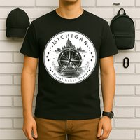 Lake View Compass Michigan Logo T-Shirt