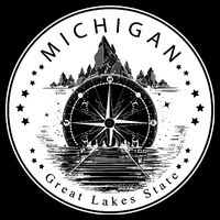 Lake View Compass Michigan Logo T-Shirt
