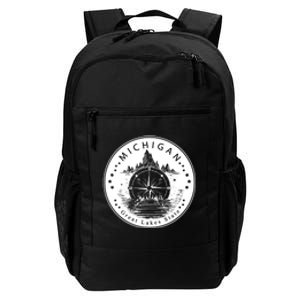 Lake View Compass Michigan Logo Daily Commute Backpack