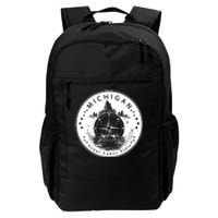 Lake View Compass Michigan Logo Daily Commute Backpack