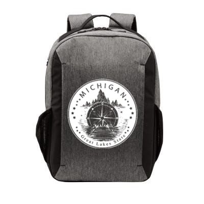 Lake View Compass Michigan Logo Vector Backpack