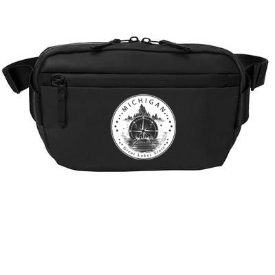 Lake View Compass Michigan Logo Crossbody Pack