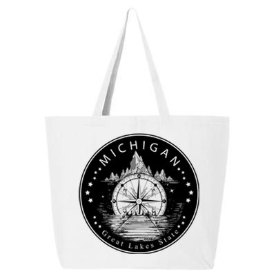 Lake View Compass Michigan Logo 25L Jumbo Tote