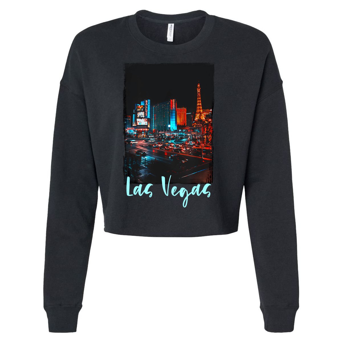 Las Vegas City Visiting Las Vegas Love Las Vegas Cropped Pullover Crew