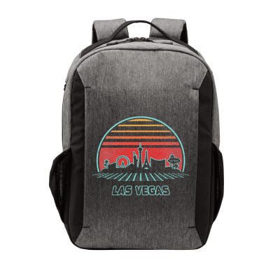 Las Vegas City Skyline Retro 80s Style Vector Backpack