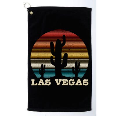 Las Vegas Cactus Vintage Retro Desert Souvenir Gift Golf Towel