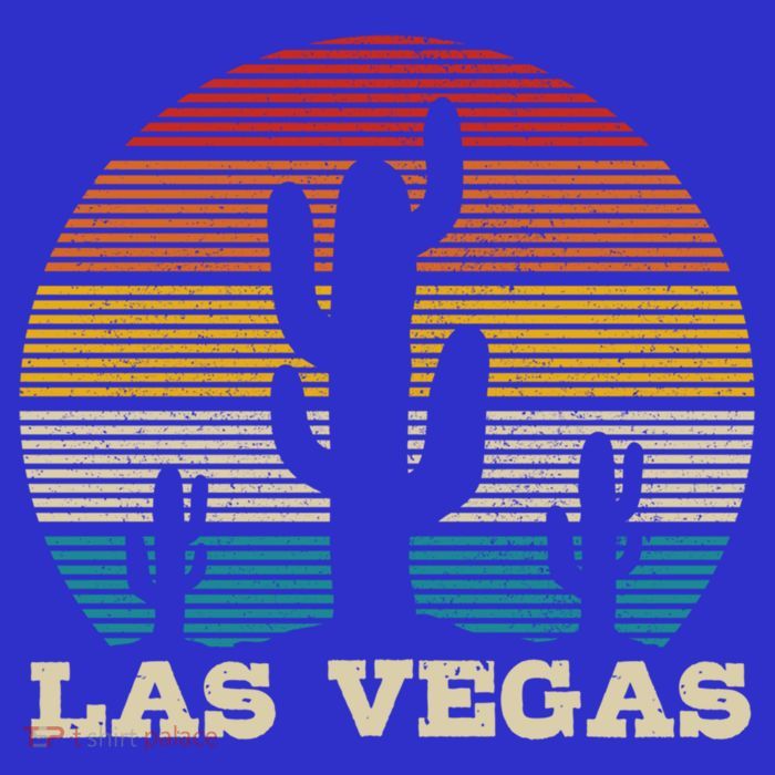 Las Vegas Cactus Vintage Retro Desert Souvenir Gift T-Shirt