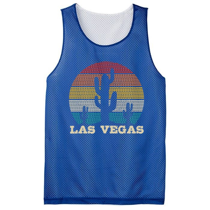 Las Vegas Cactus Vintage Retro Desert Souvenir Gift Mesh Reversible Basketball Jersey Tank