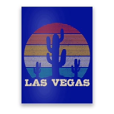 Las Vegas Cactus Vintage Retro Desert Souvenir Gift Poster