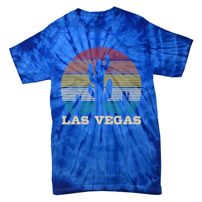 Las Vegas Cactus Vintage Retro Desert Souvenir Gift Tie-Dye T-Shirt