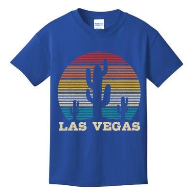 Las Vegas Cactus Vintage Retro Desert Souvenir Gift Kids T-Shirt