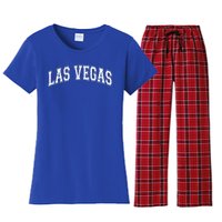 Las Vegas Classic Vintage Nevada Sports Great Gift Women's Flannel Pajama Set