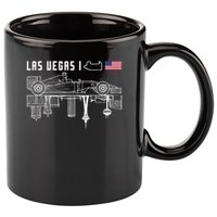 Las Vegas Circuit Us America Formula Racing Race Car Lovers 11oz C Handle Ceramic Mug