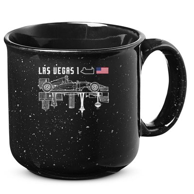 Las Vegas Circuit Us America Formula Racing Race Car Lovers 15oz Campfire Ceramic Mug