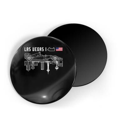 Las Vegas Circuit Us America Formula Racing Race Car Lovers Magnet