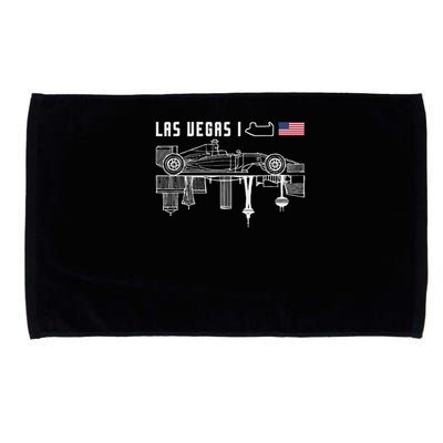 Las Vegas Circuit Us America Formula Racing Race Car Lovers Microfiber Hand Towel