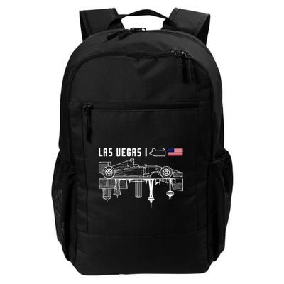 Las Vegas Circuit Us America Formula Racing Race Car Lovers Backpack