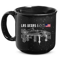 Las Vegas Circuit Us America Formula Racing Race Car Lovers 15oz Campfire Ceramic Mug