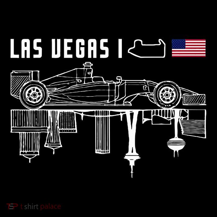 Las Vegas Circuit Us America Formula Racing Race Car Lovers Drawstring Bag
