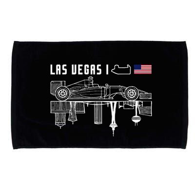 Las Vegas Circuit Us America Formula Racing Race Car Lovers Microfiber Hand Towel