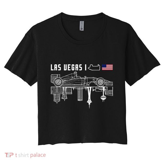 Las Vegas Circuit Us America Formula Racing Race Car Lovers Crop Top