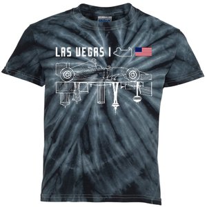 Las Vegas Circuit Us America Formula Racing Race Car Lovers Kids Tie-Dye T-Shirt