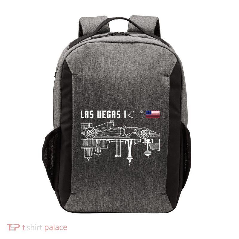 Las Vegas Circuit Us America Formula Racing Race Car Lovers Vector Backpack