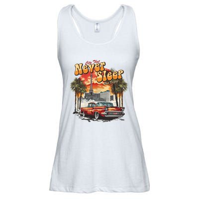 Las Vegas City That Never Sleeps Ladies Essential Flowy Tank
