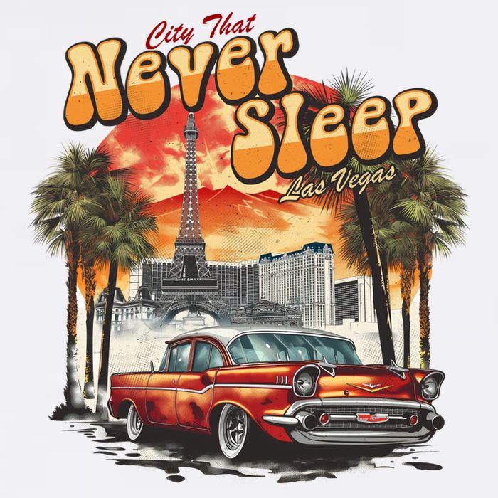 Las Vegas City That Never Sleeps Trucker Hat