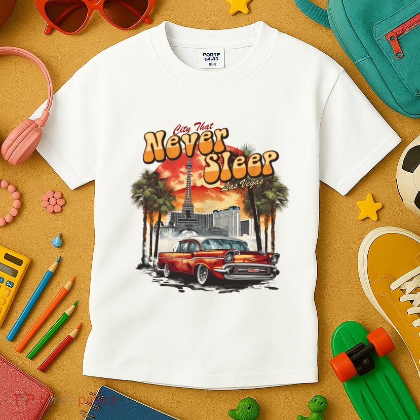 Las Vegas City That Never Sleeps Kids T-Shirt