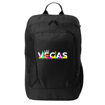 Las Vegas Colorful Skyline City Backpack