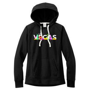 Las Vegas Colorful Skyline Women's Fleece Hoodie