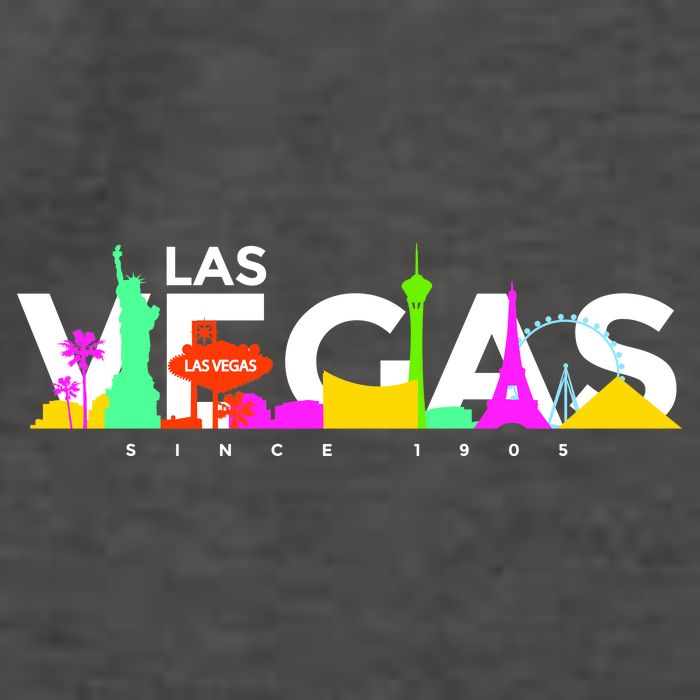 Las Vegas Colorful Skyline Vector Backpack