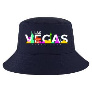 Las Vegas Colorful Skyline Cool Comfort Performance Bucket Hat