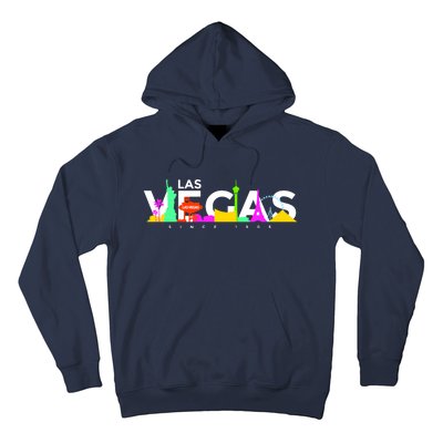 Las Vegas Colorful Skyline Hoodie