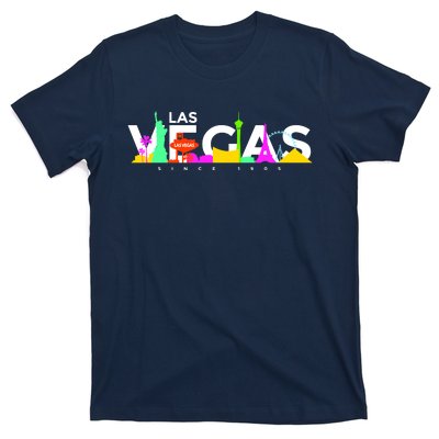 Las Vegas Colorful Skyline T-Shirt