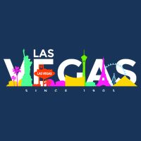 Las Vegas Colorful Skyline Flatbill Hat