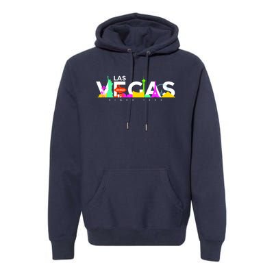 Las Vegas Colorful Skyline Premium Hoodie