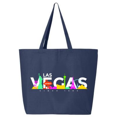 Las Vegas Colorful Skyline 25L Jumbo Tote