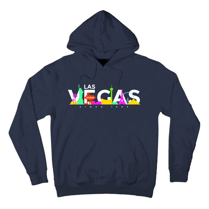 Las Vegas Colorful Skyline Tall Hoodie