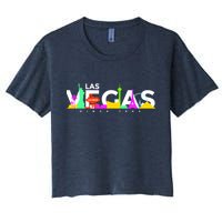 Las Vegas Colorful Skyline Crop Top